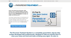 Desktop Screenshot of paruresishelp.com